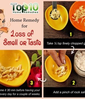 Home remedies for lost taste and smell