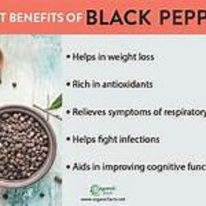 Health benefits of Black pepper